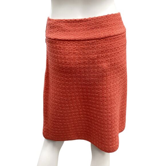 NWT St. John Skirt Women’s Size 14 Wool Rayon Blend Gorgeous Tangerine Color - Picture 3 of 4
